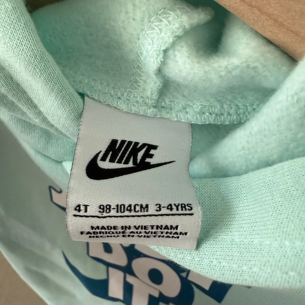 Nike Girls Aqua Blue Hoodie